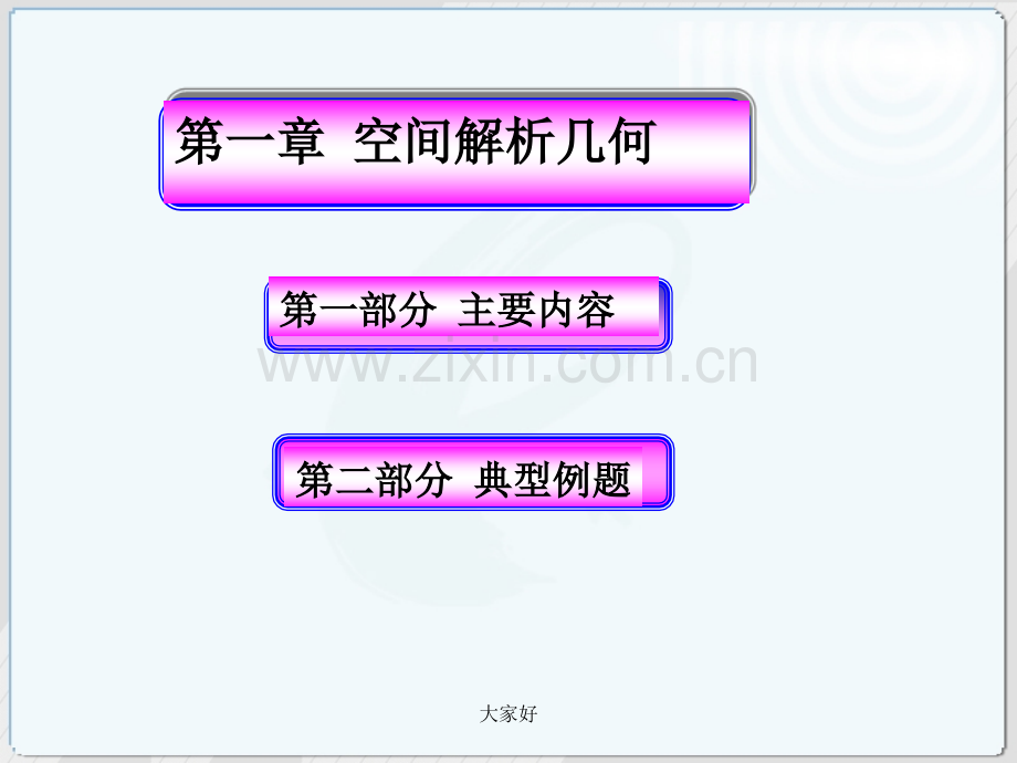 复习空间解析几何内容习题.ppt_第1页