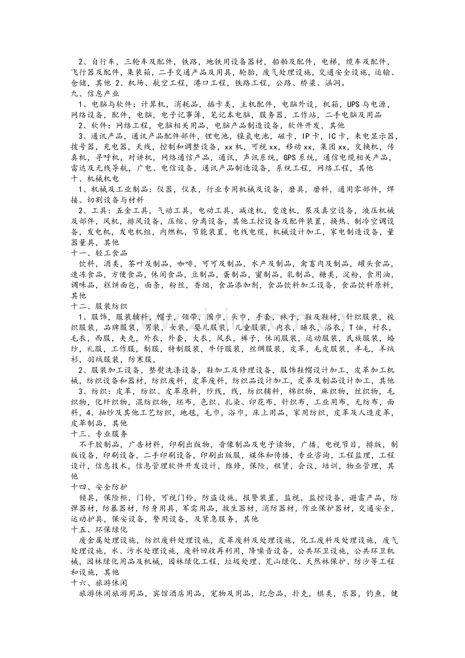 中国行业详细大全.doc_第2页