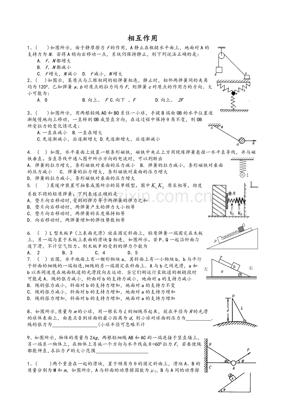 高中物理力的相互作用.doc_第1页