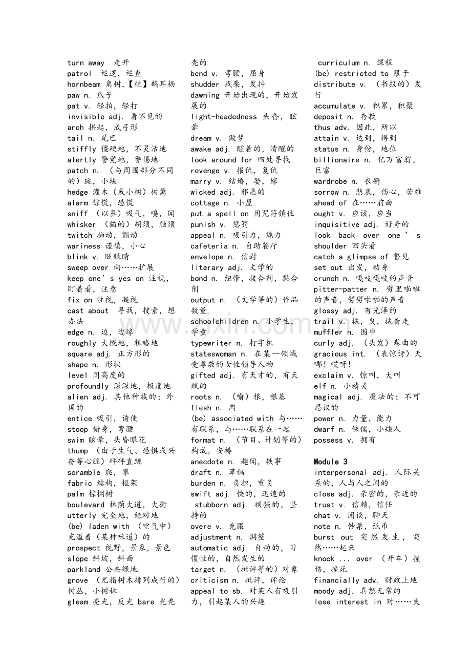 高中英语外研版选修六单词表(打印).doc_第2页