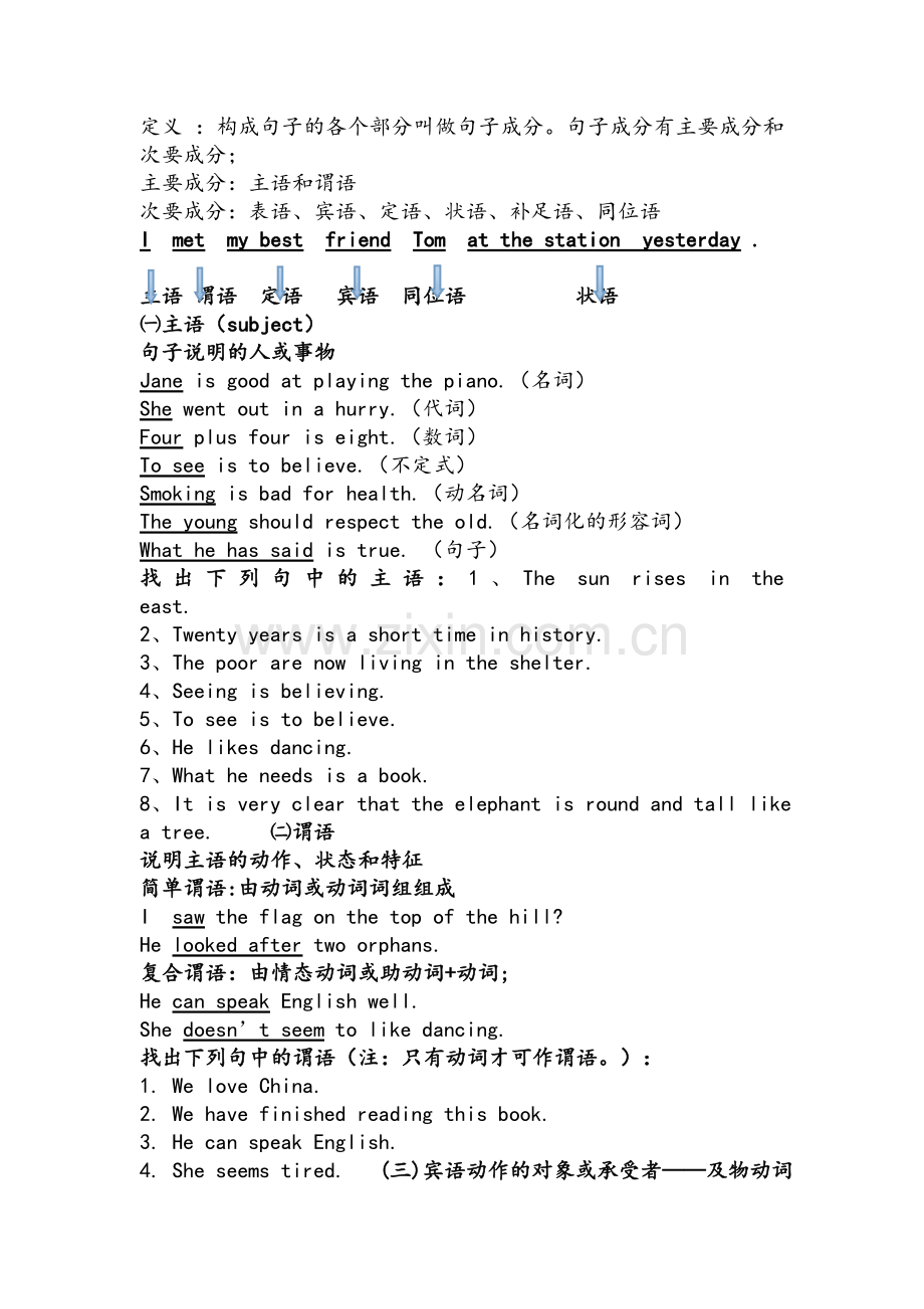 英语句子结构分析讲解.doc_第1页