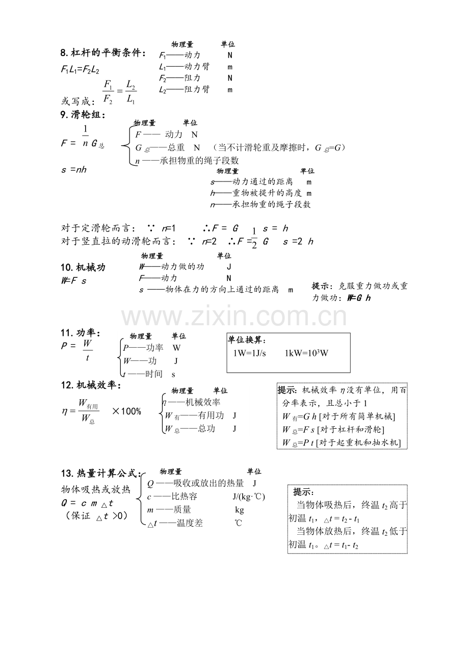 浙教版初中科学公式.doc_第2页