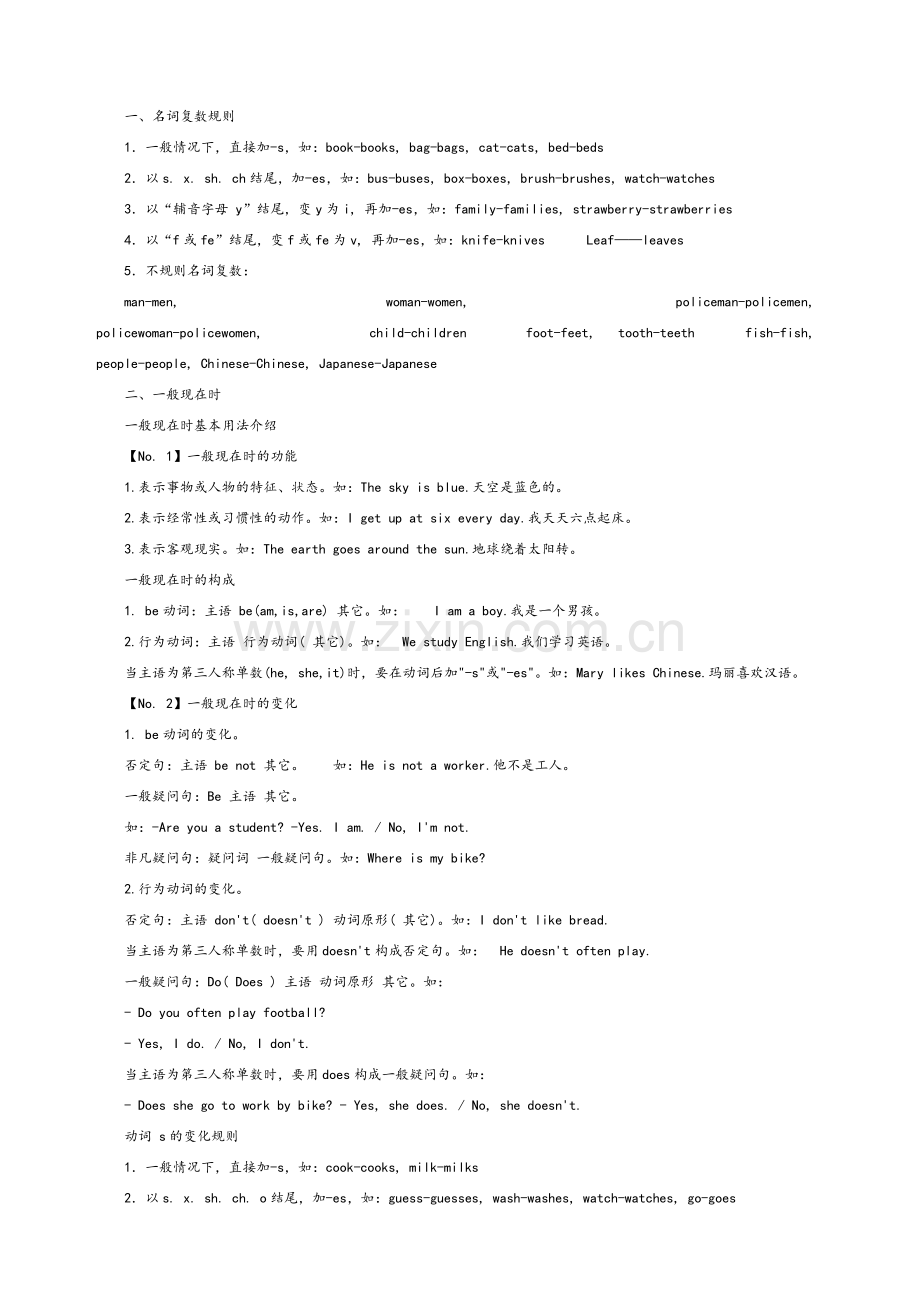 苏教版小学英语语法大全.doc_第1页