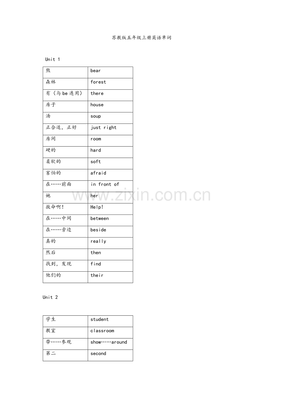 苏教版五年级上册英语单词.doc_第1页