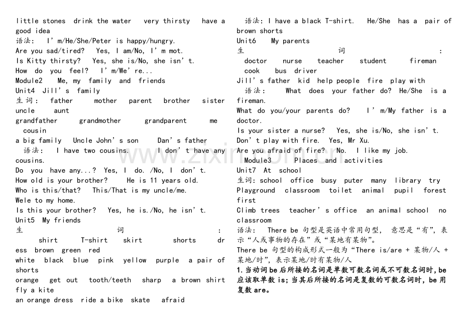 牛津英语上海版四年级上册知识点整理.doc_第2页