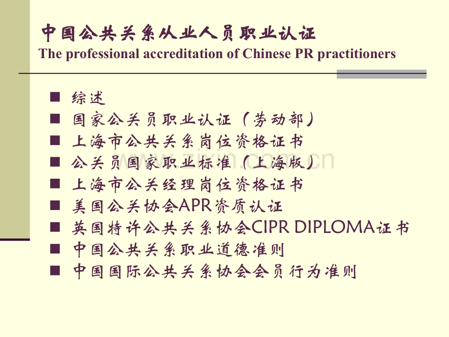 中国公共关系从业人员职业认证.pptx_第1页