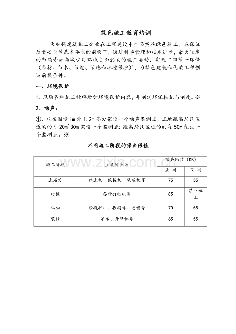 绿色施工教育培训.doc_第1页