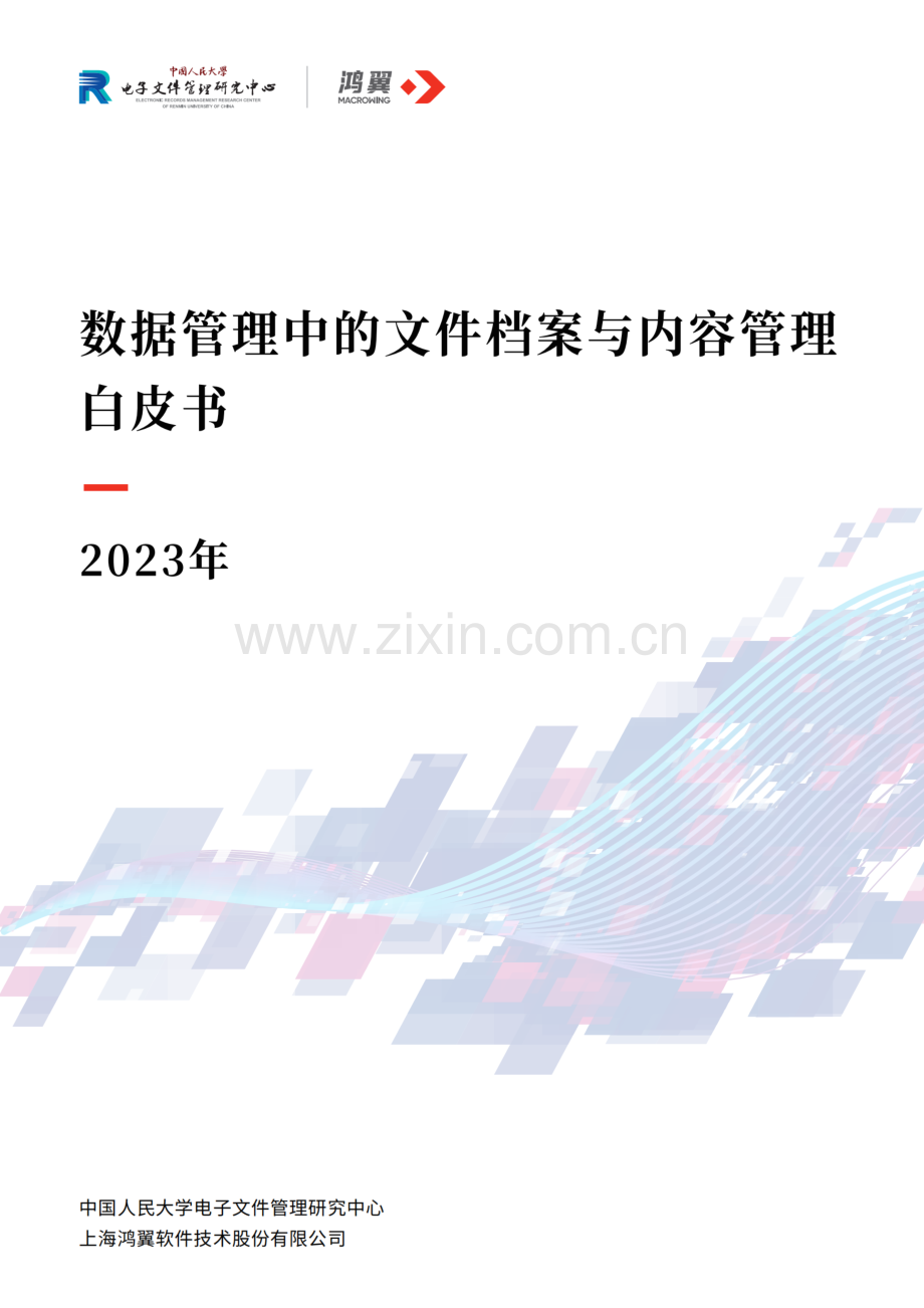 2023年数据管理中的文件档案与内容管理白皮书.pdf_第1页