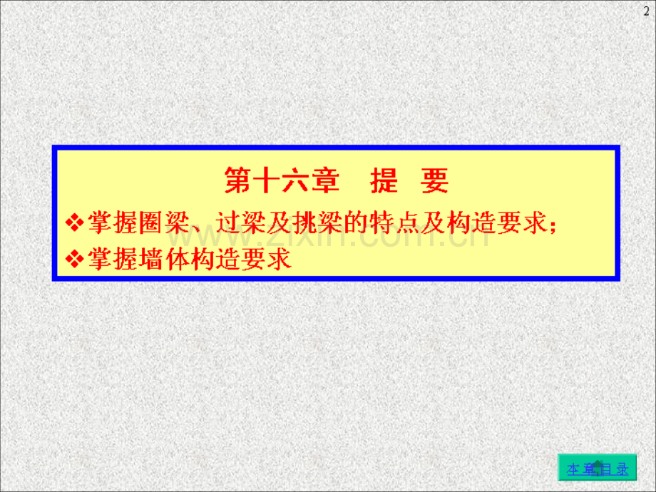 第十六章过梁圈梁墙梁悬挑构件及墙体构造措施.pptx_第1页