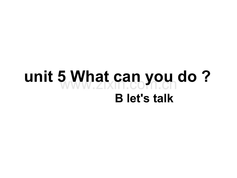 新pep五年级上unit4-B-talk.ppt_第1页