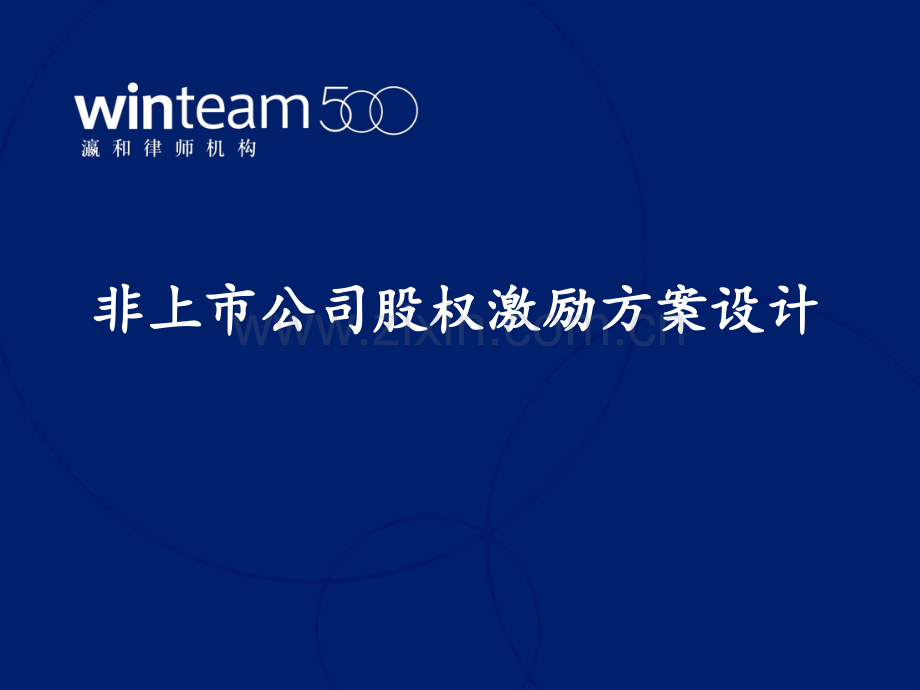 中小企业股权激励方案设计ppt模版.pptx_第1页