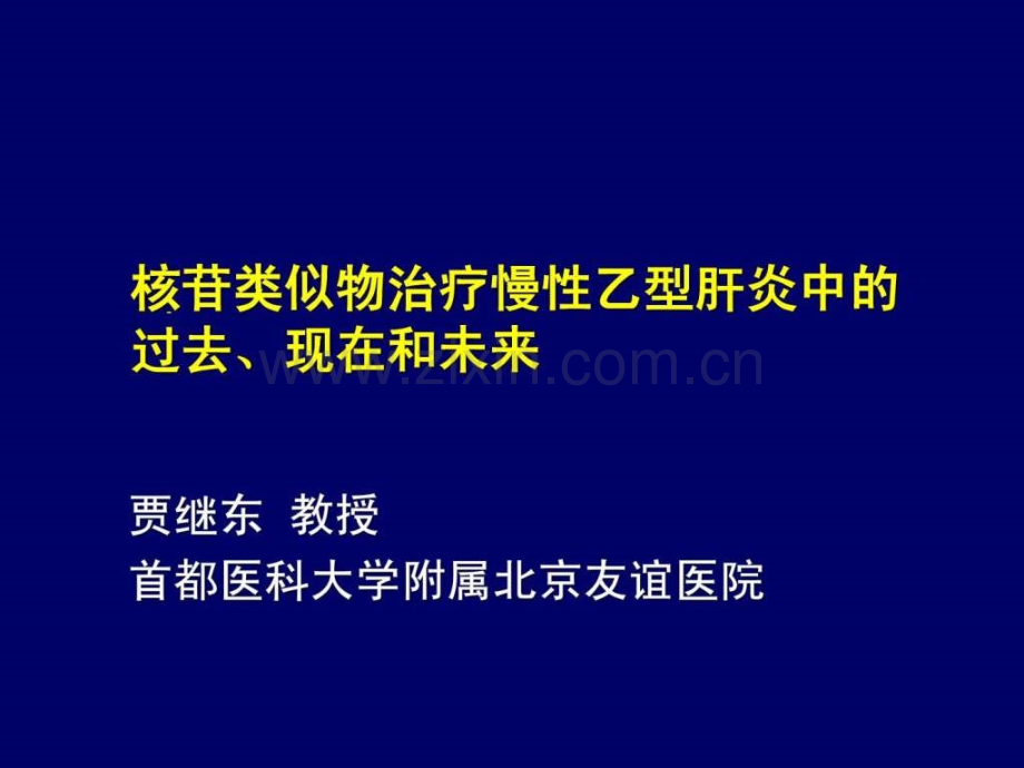 核苷类似物治疗慢性乙型肝炎中的过去现在和未来.pptx_第1页