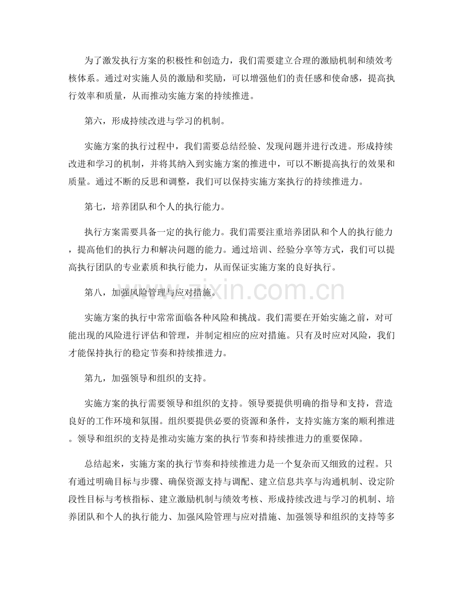 实施方案的执行节奏和持续推进力.docx_第2页