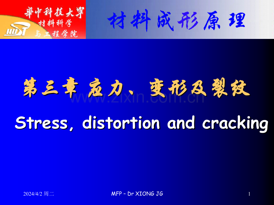 华科材加考研材料成形原理.pptx_第1页