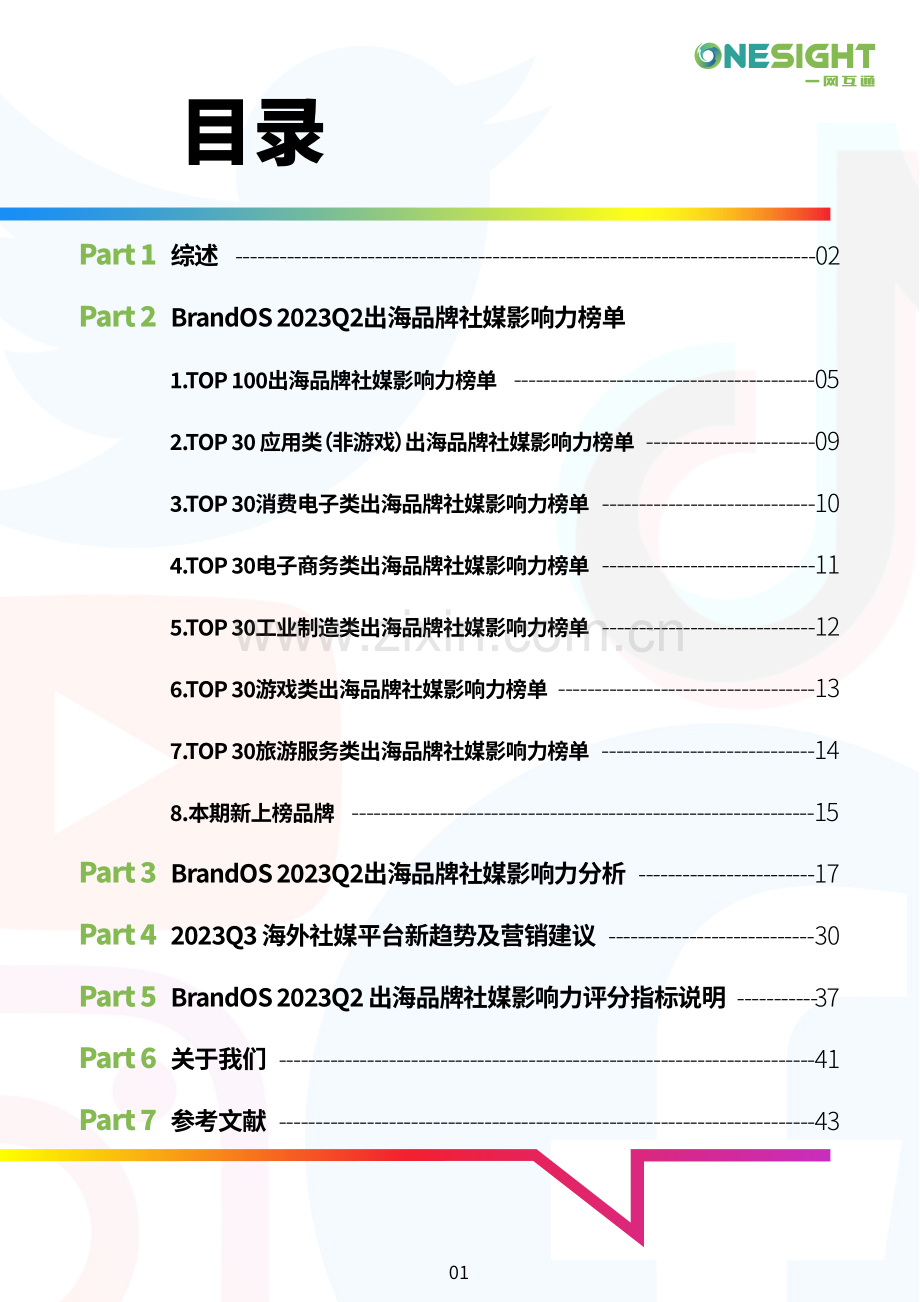 2023Q2BrandOSTOP100出海品牌社媒影响力榜单.pdf_第2页