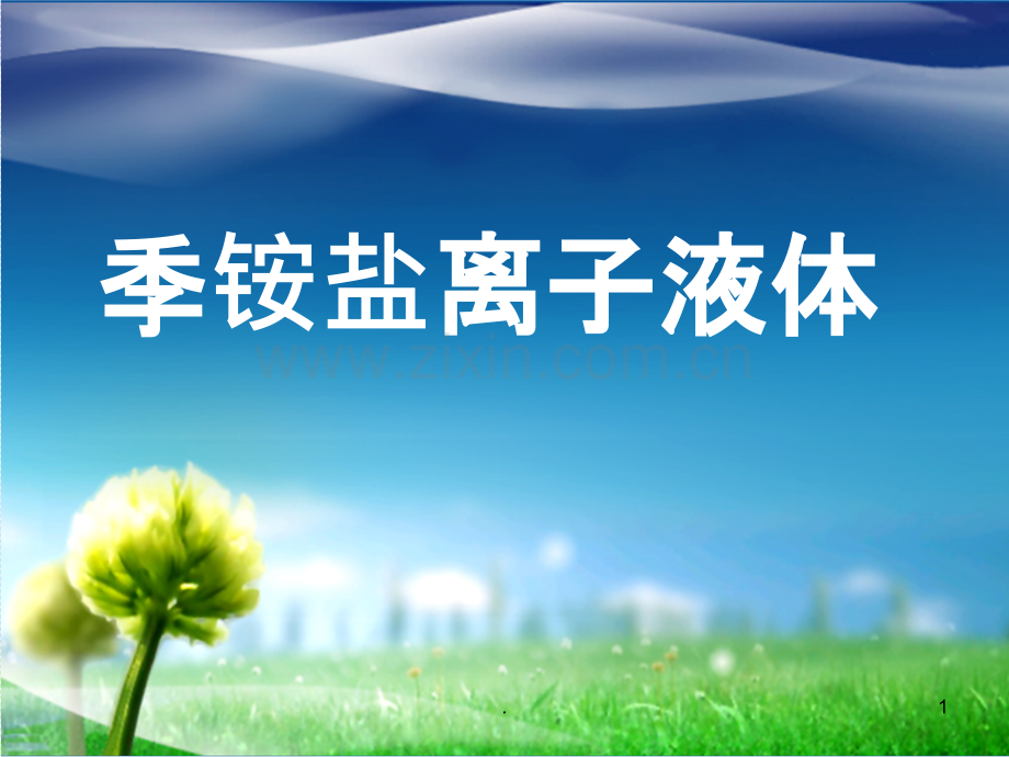 季铵盐离子液体.ppt_第1页