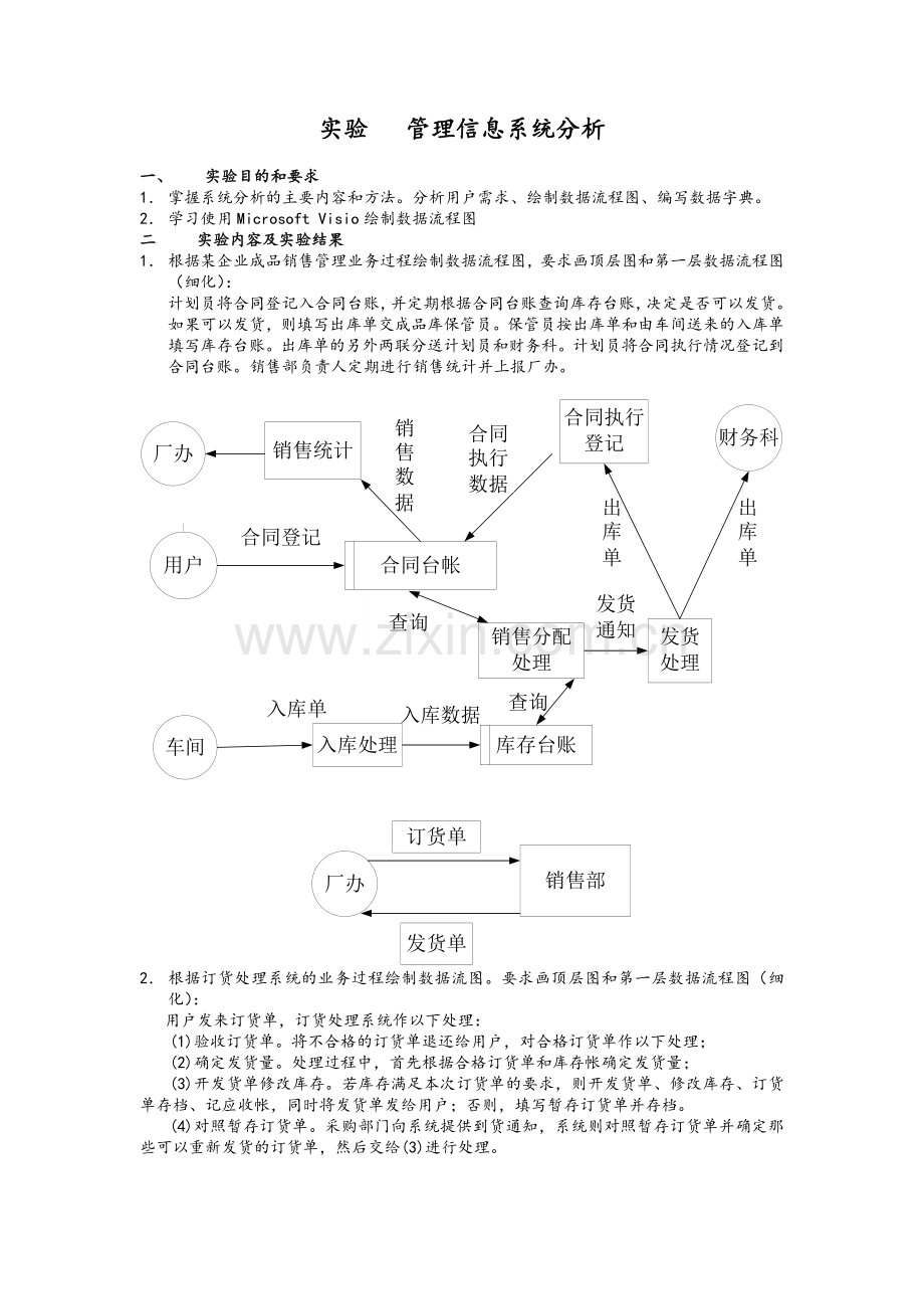 实验---管理信息系统分析.doc_第1页