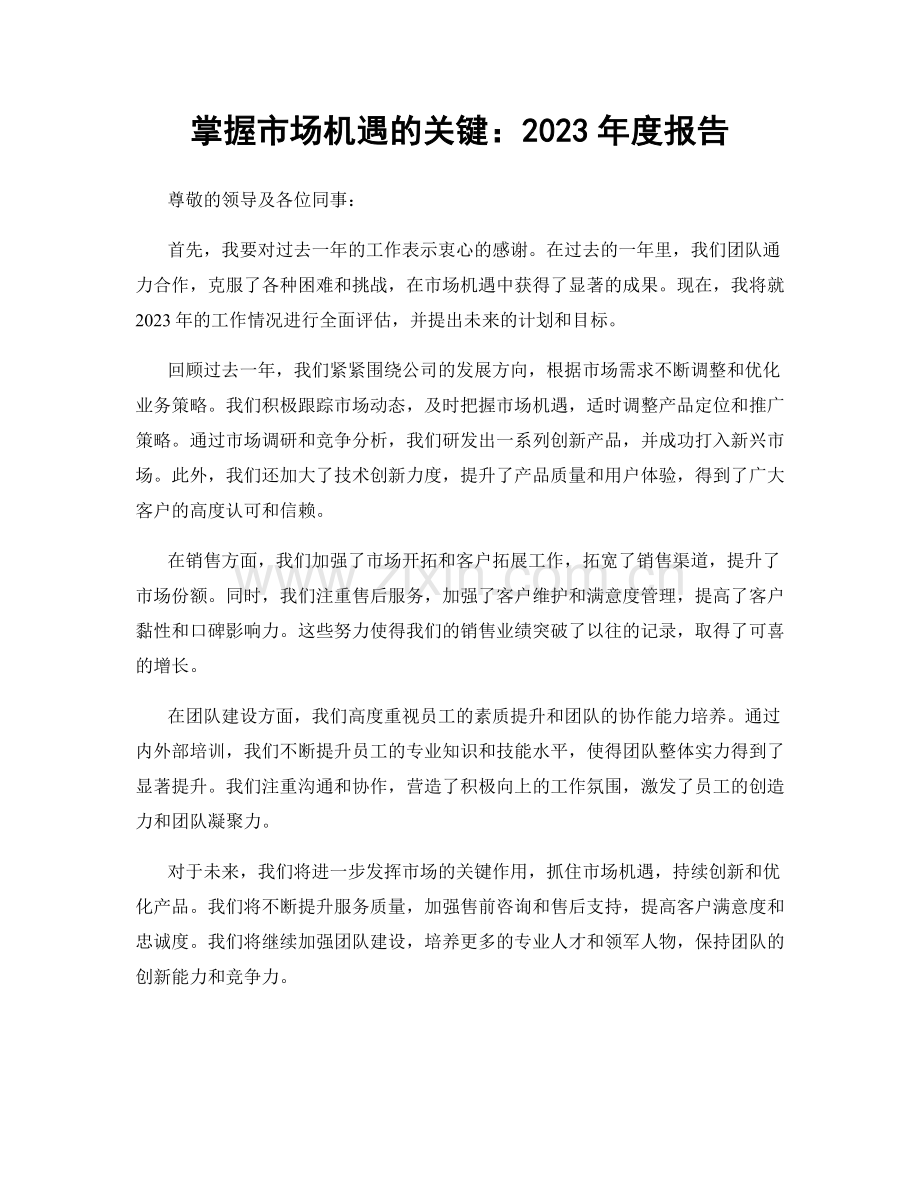 掌握市场机遇的关键：2023年度报告.docx_第1页