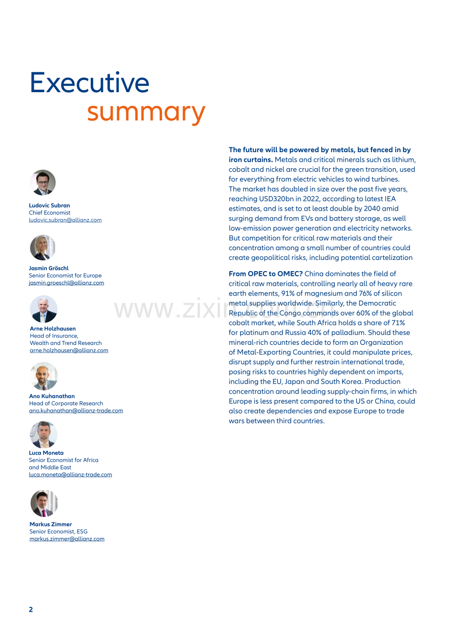 Allianz+关键原材料：欧洲准备好回到未来了吗.pdf_第2页
