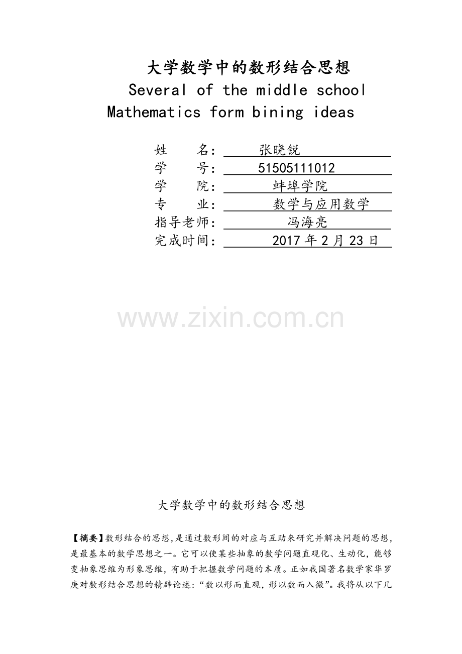 应用数学数学专业调查报告.doc_第1页
