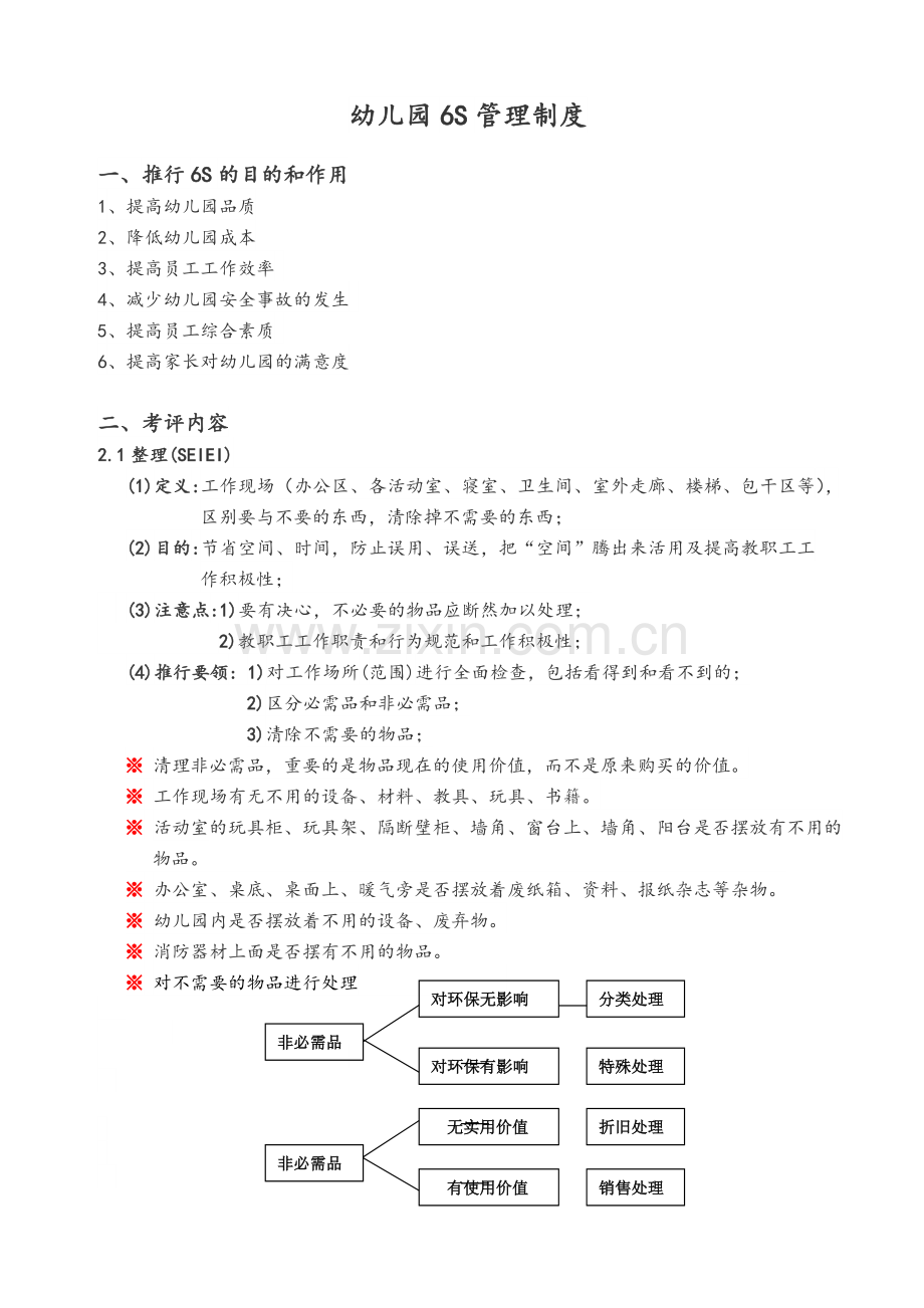 幼儿园6S管理制度.doc_第1页