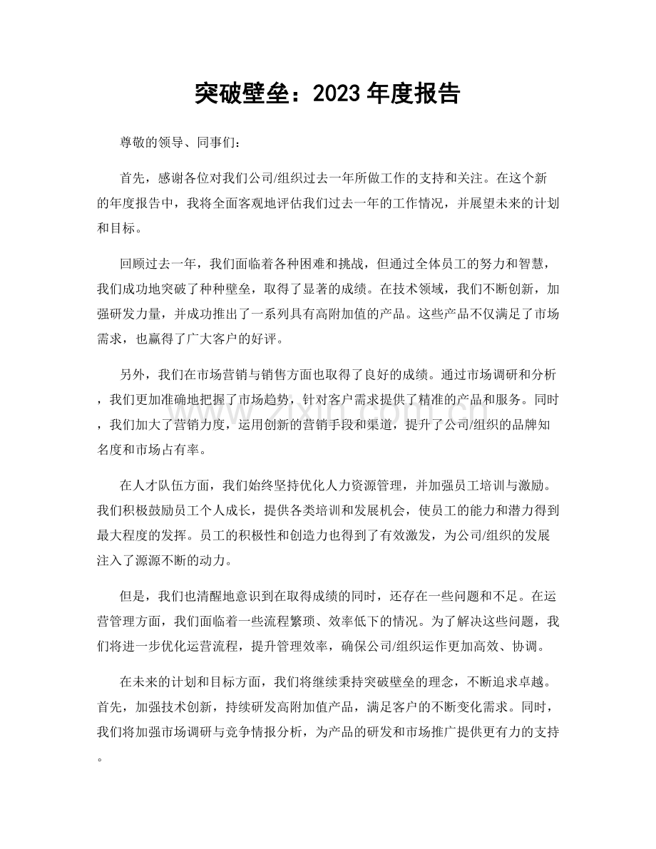 突破壁垒：2023年度报告.docx_第1页