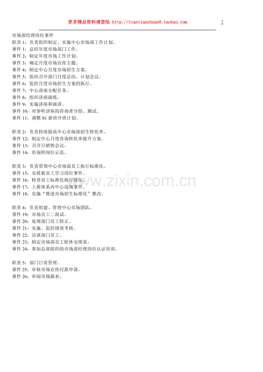 市场部经理岗位事件.doc_第1页