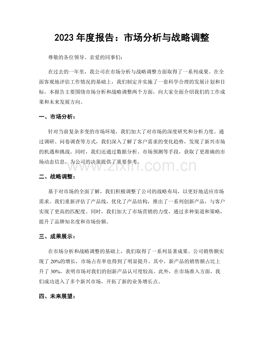 2023年度报告：市场分析与战略调整.docx_第1页