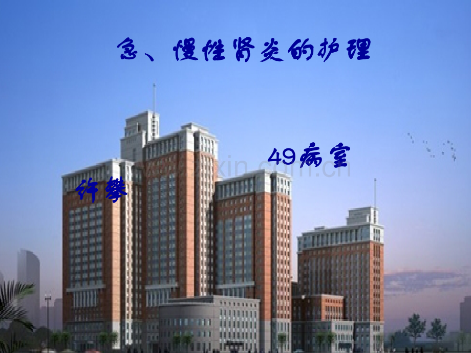 急、慢性肾炎的护理.ppt_第1页