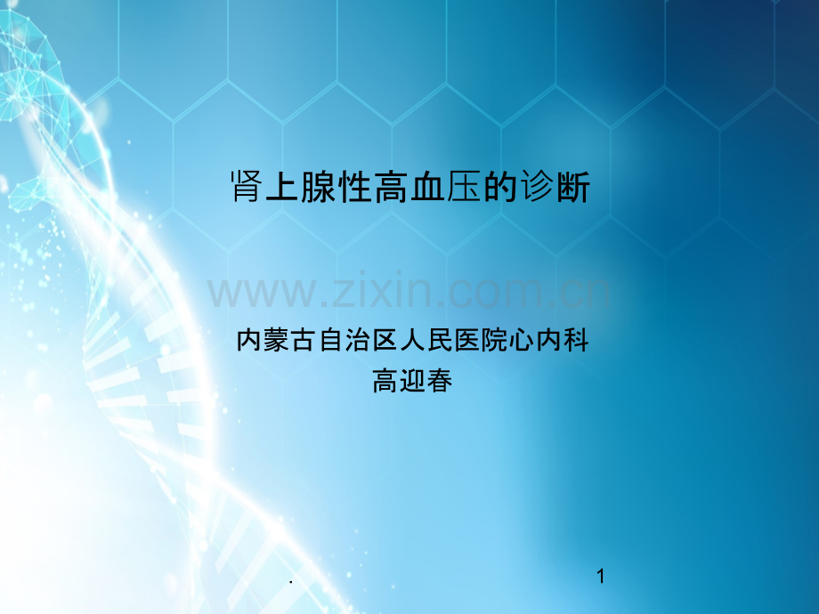 肾上腺性高血压的诊断.ppt_第1页