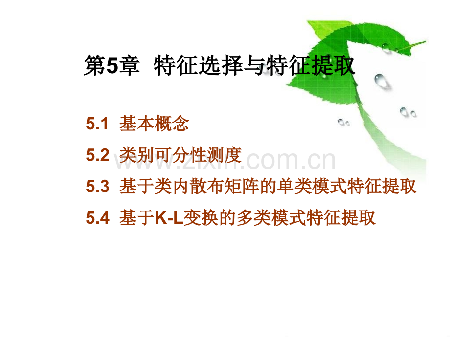 模式识别之特征选择与提取.ppt_第2页
