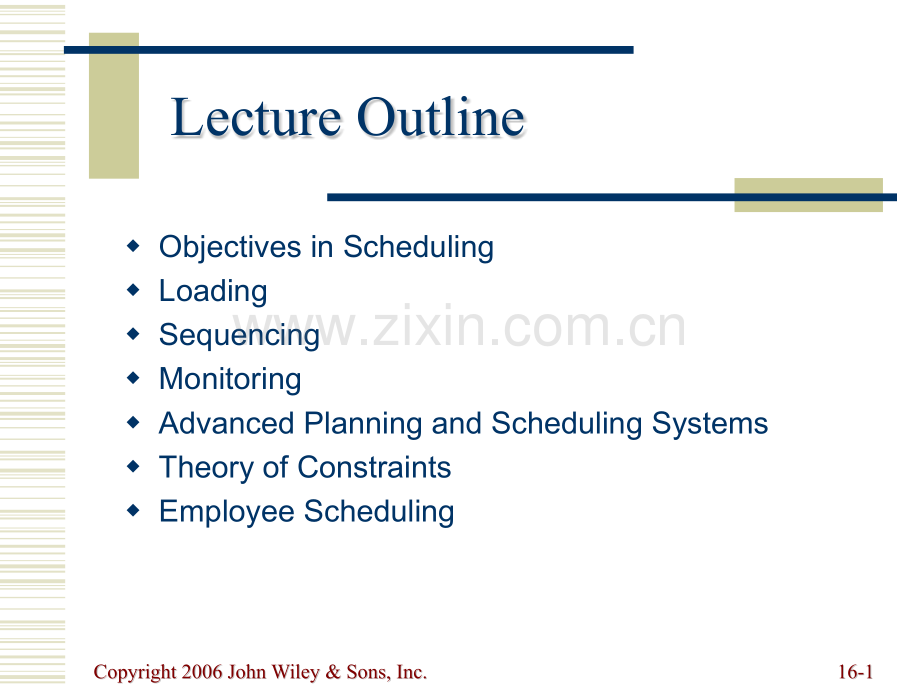 经济学Scheduling调度与规划.pptx_第1页