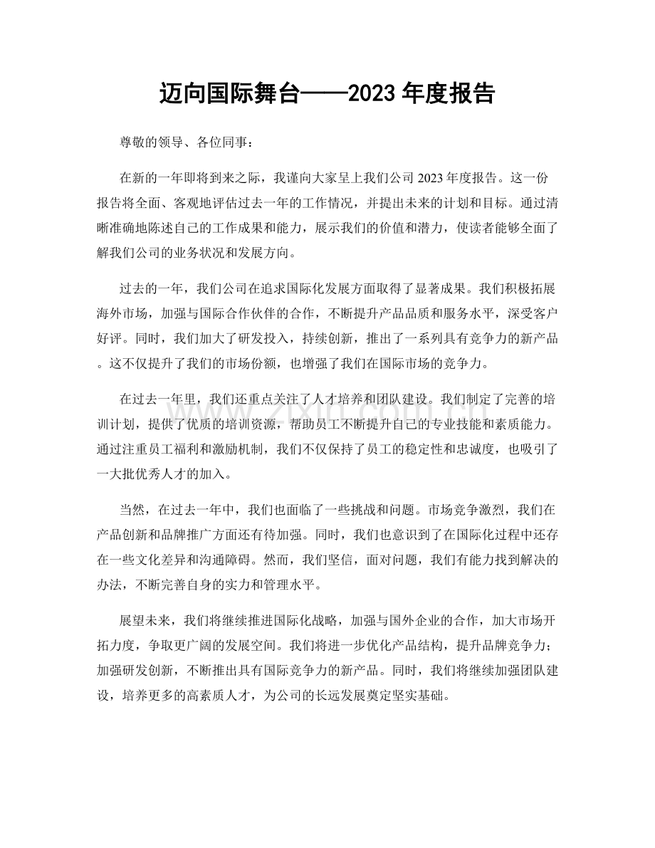 迈向国际舞台——2023年度报告.docx_第1页