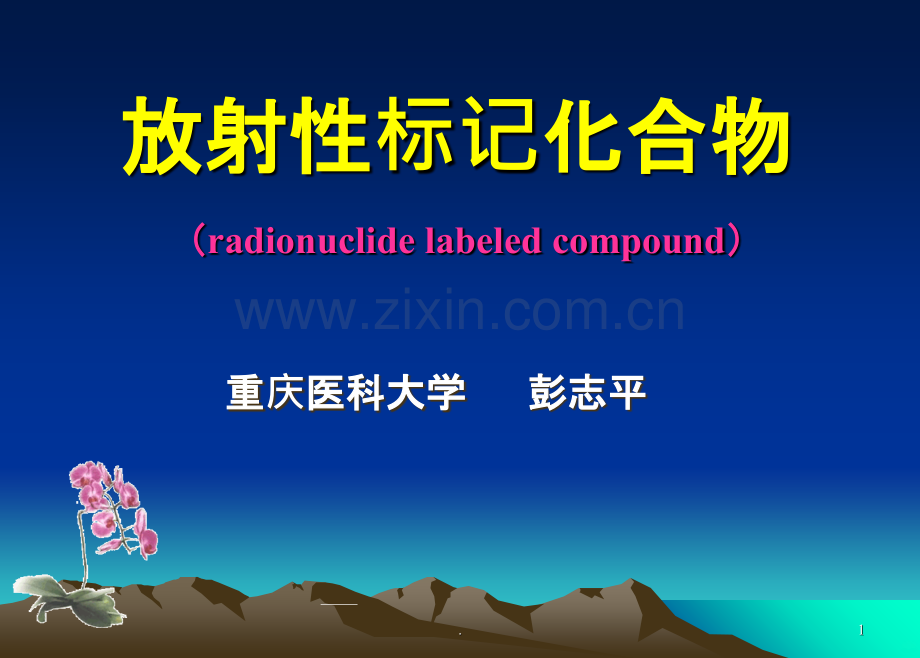 核医学-放射性药物.ppt_第1页