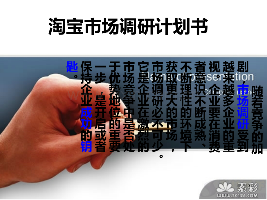 淘宝市场调研计划书.ppt_第1页
