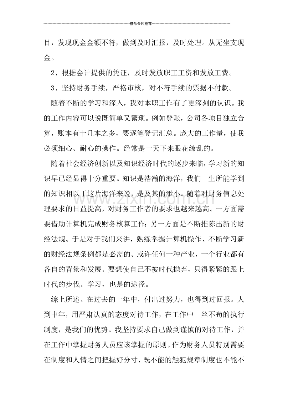 公司出纳年终工作总结模板.doc_第2页