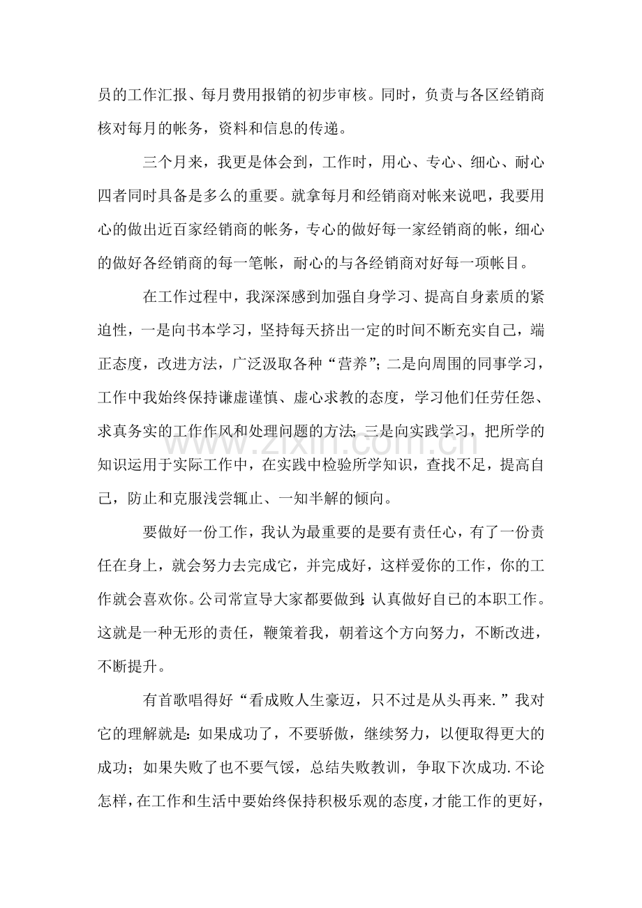 公司内勤试用期工作总结.doc_第2页