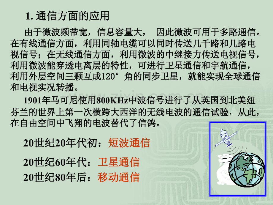 微波技术的发展和应用.pptx_第1页