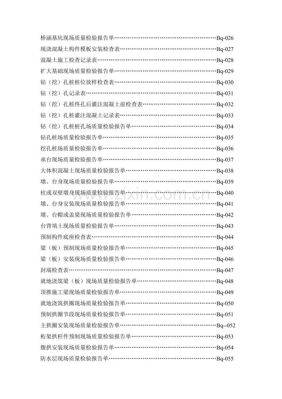 高速公路桥梁涵洞施工记录用表.docx_第2页