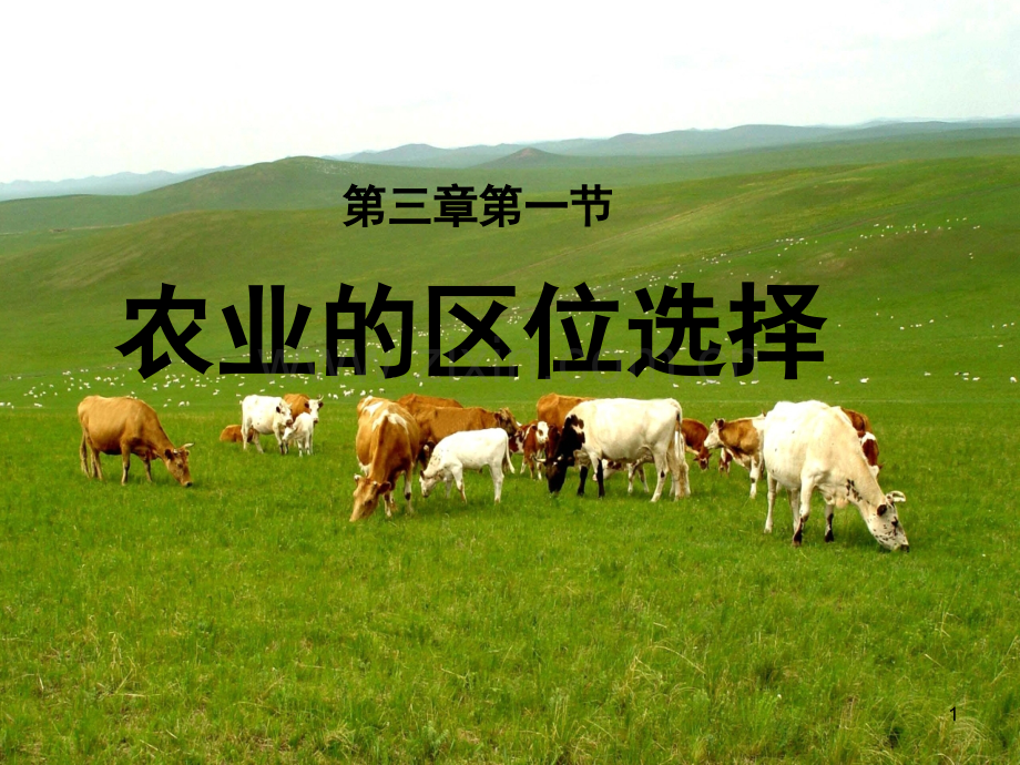 农业地域类型形成和发展.pptx_第1页