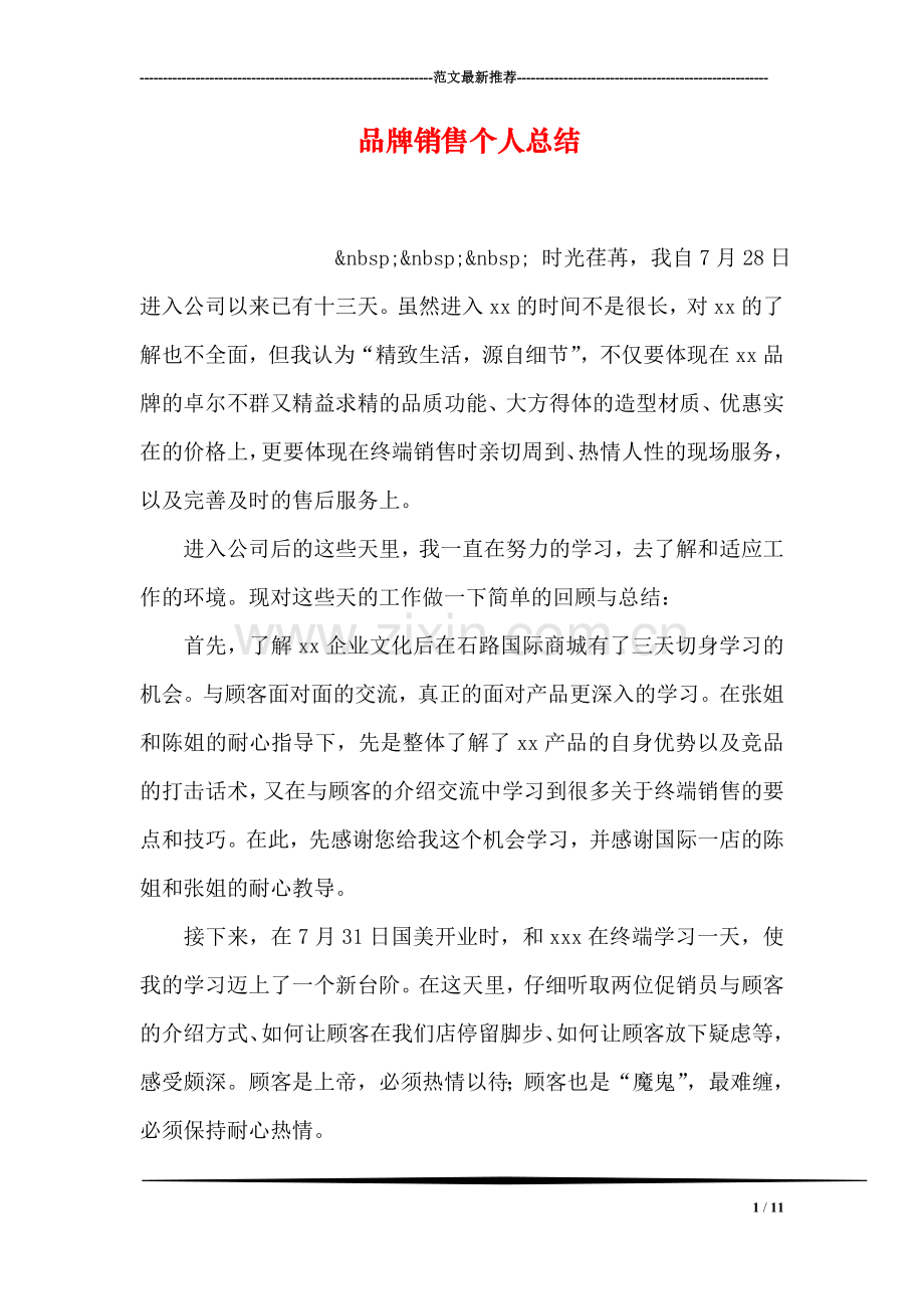 品牌销售个人总结.doc_第1页