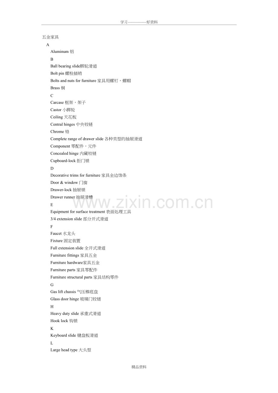 五金家具与五金工作外贸英语教学教材.doc_第2页