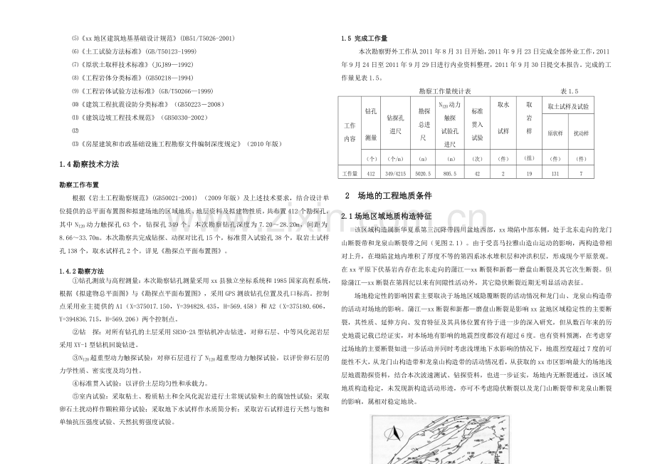 成都别墅小区岩土工程勘察报告膨胀土.docx_第2页