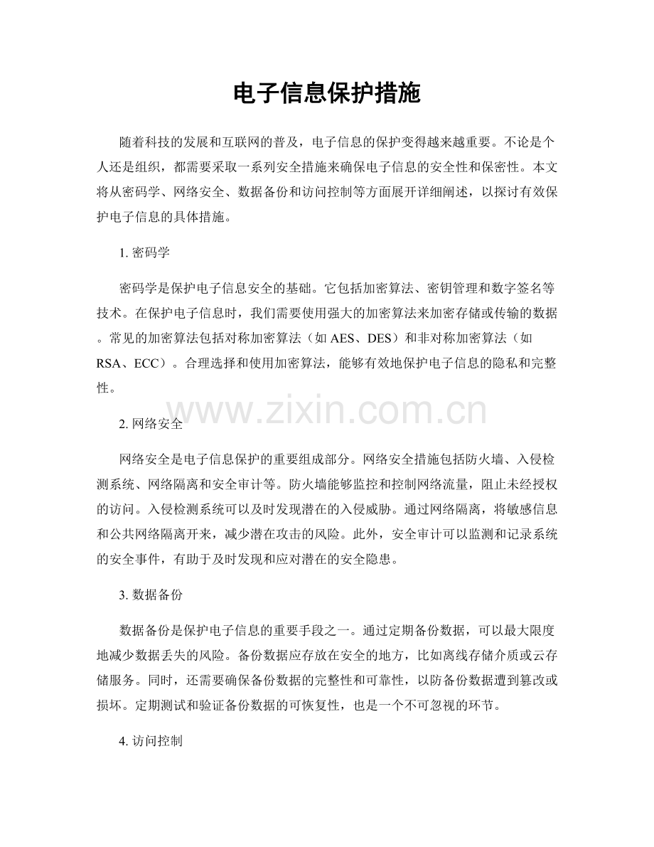 电子信息保护措施.docx_第1页