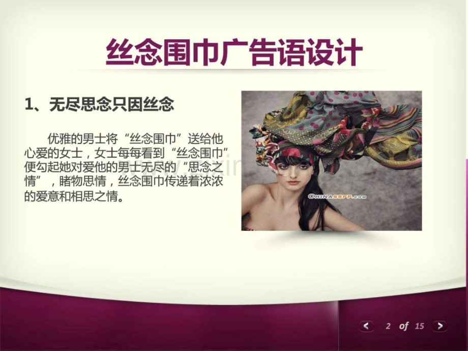 丝巾广告语.pptx_第2页