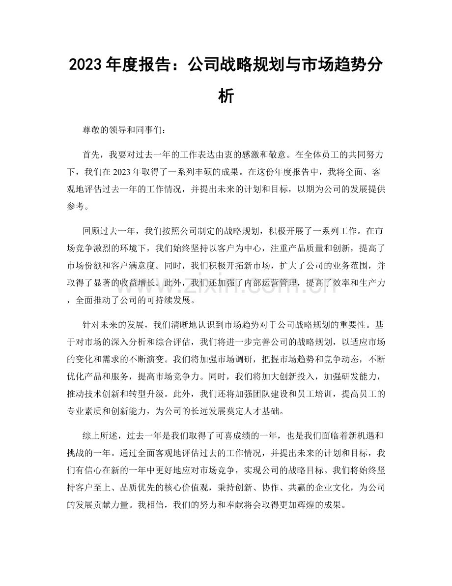 2023年度报告：公司战略规划与市场趋势分析.docx_第1页