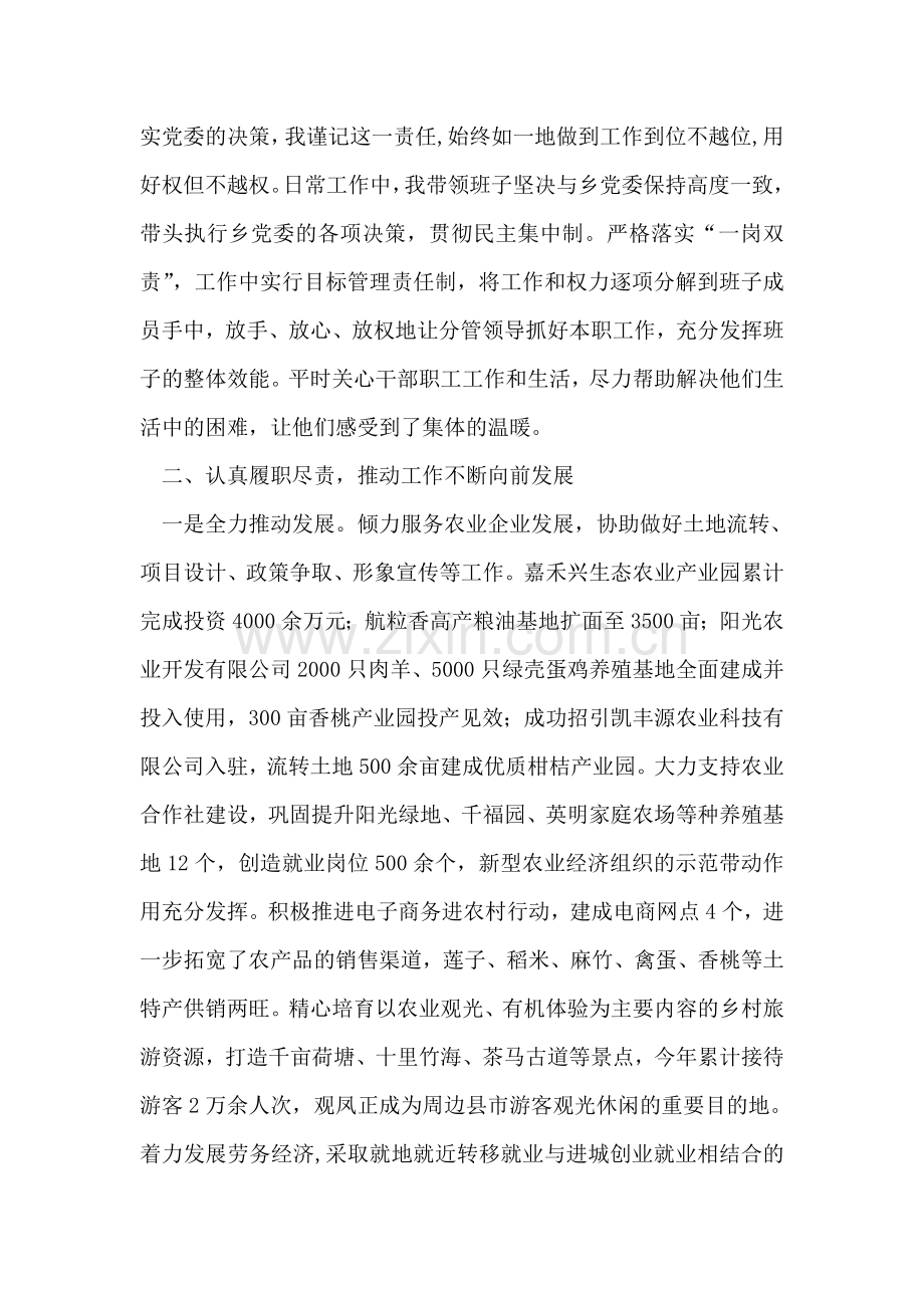 乡长2018年个人述责述廉情况报告.doc_第2页