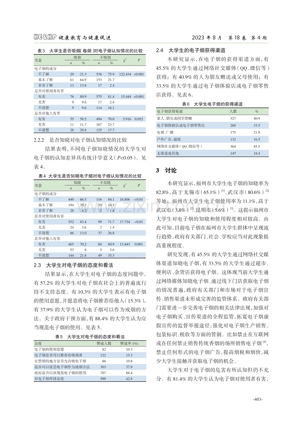 福州市大学生电子烟知信行状况调查.pdf_第3页