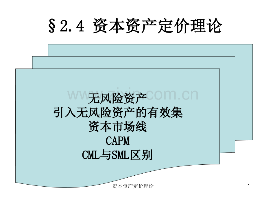 资本资产定价.pptx_第1页