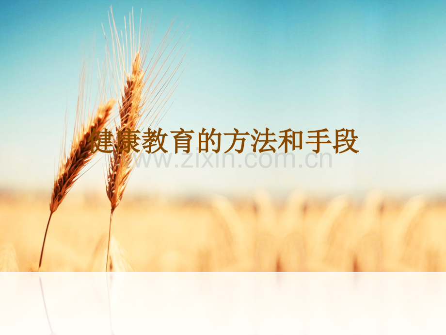健康教育的方法和手段.pptx_第1页
